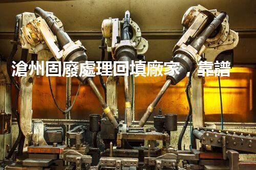 滄州固廢處理回填廠家，靠譜不？快來瞧瞧！